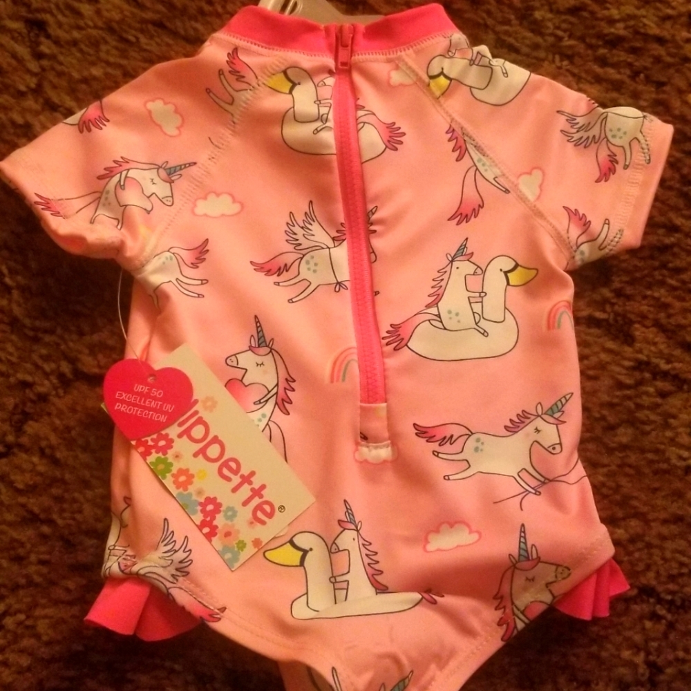 Unicorn swimsuit 9months, 9m, infant bathing suit